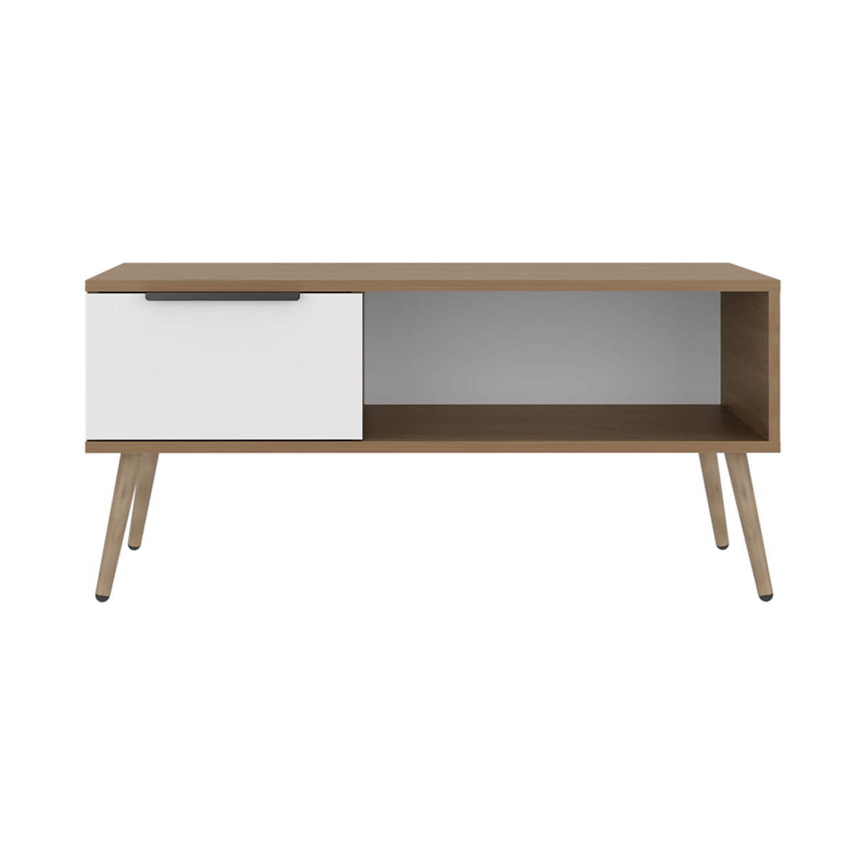 Mesa de Centro Wenden Blanco 90.5x42.5cm Rectangular con Compartimiento - MESAS DE CENTRO | Bylmo