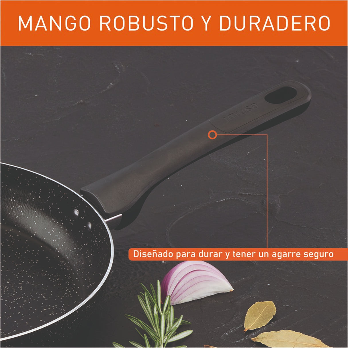 Batería de Cocina Imusa Titanium Force Negro 27.6x30.8cm Antiadherente con Tapa - OLLAS Y SARTENES | Bylmo
