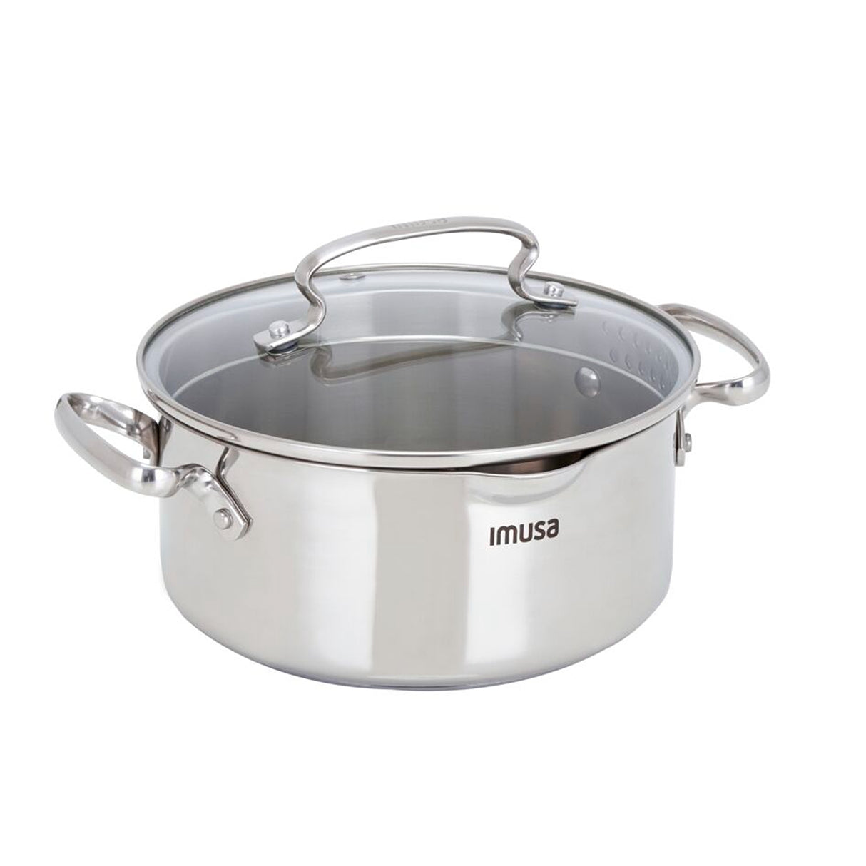 Batería de Cocina Imusa Maestro Plateado 54x19cm con Tapa - OLLAS Y SARTENES | Bylmo