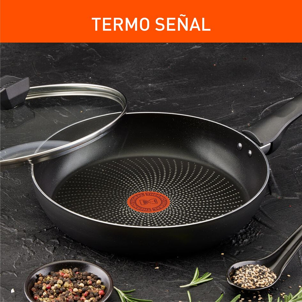 Batería de Cocina Imusa Hard Titanium Negro 52x20cm Antiadherente con Tapa - OLLAS Y SARTENES | Bylmo