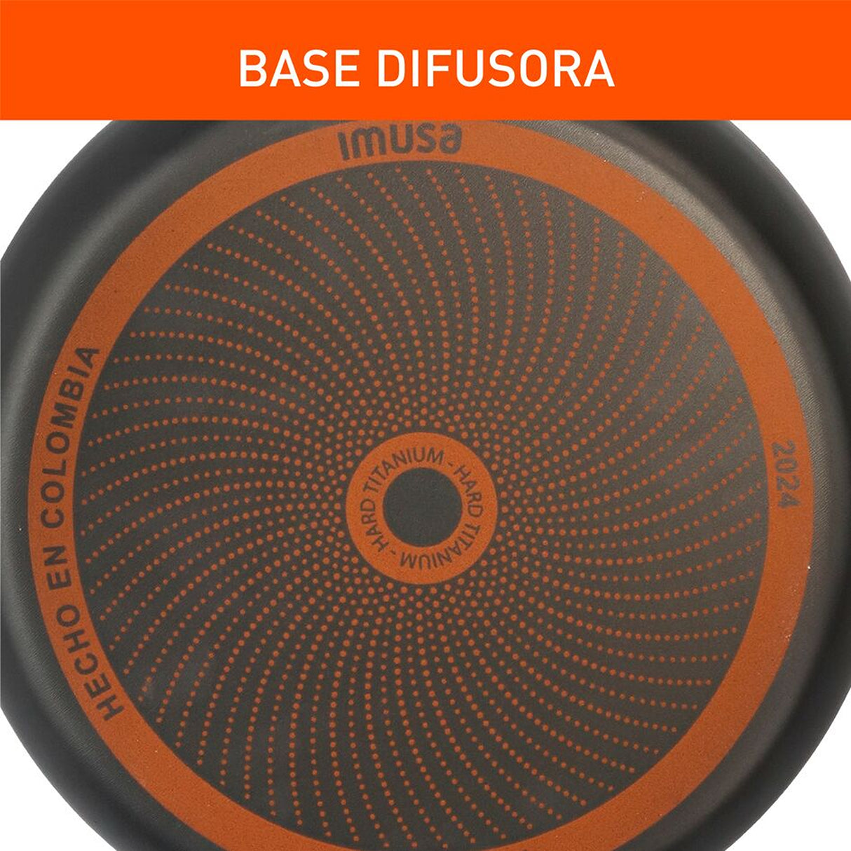 Batería de Cocina Imusa Hard Titanium Negro 52x20cm Antiadherente con Tapa - OLLAS Y SARTENES | Bylmo