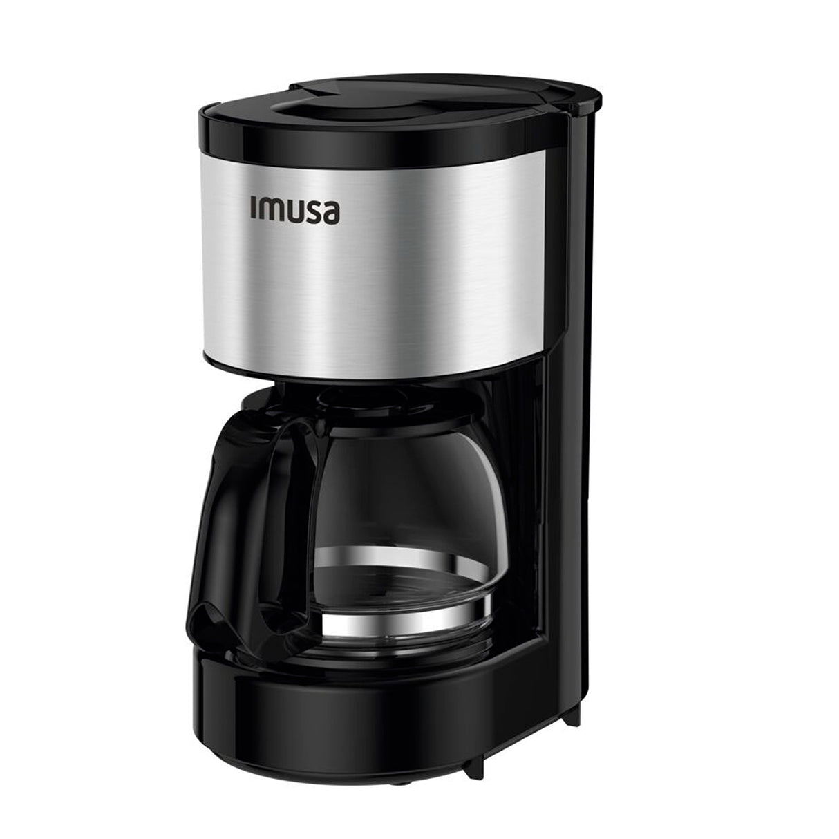 Cafetera Eléctrica Imusa Perfectta Negro y Plateado 15.5x27.3cm de Goteo para Seis Tazas - CAFETERAS ELECTRICAS | Bylmo