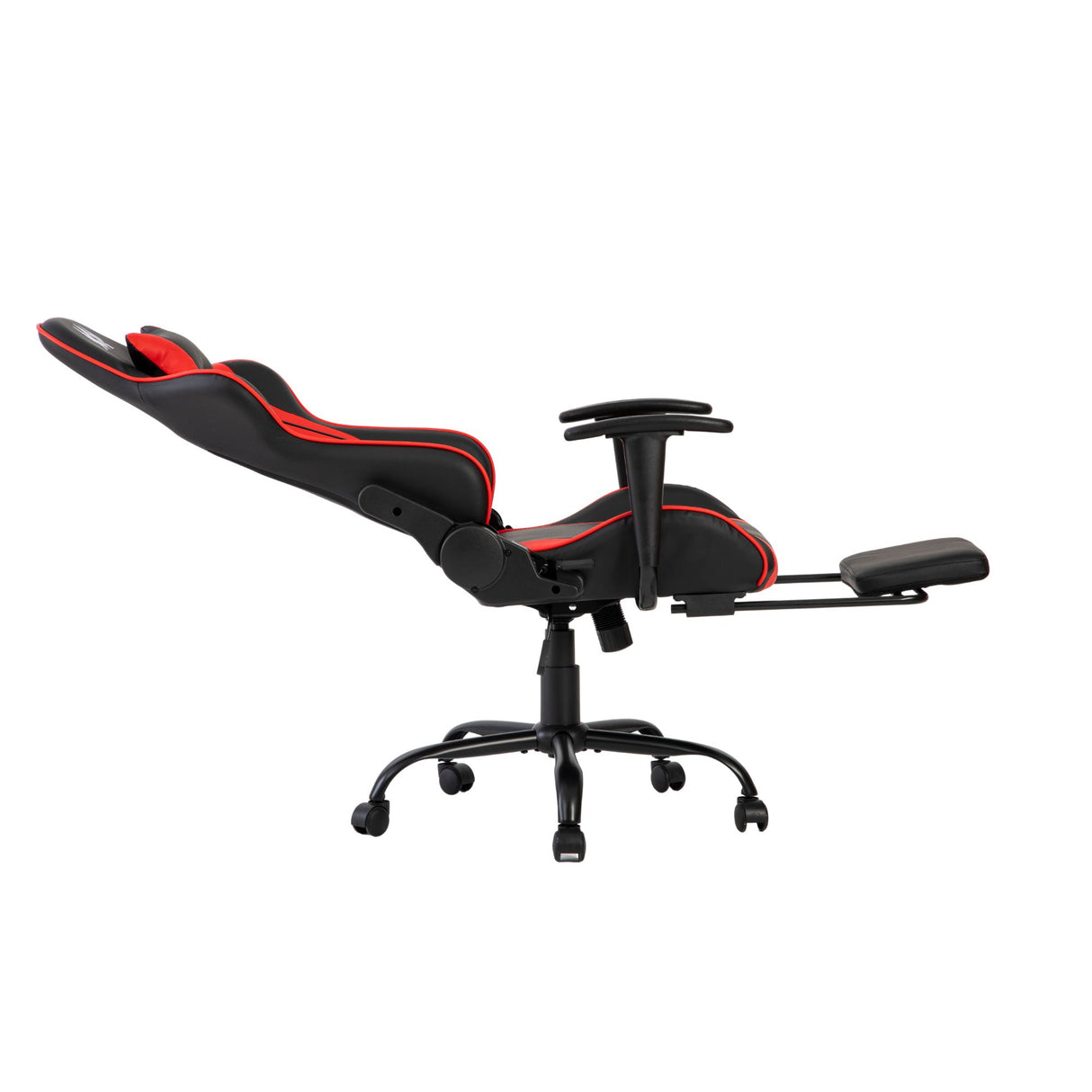 Silla Gamer Cupra Negro y Rojo 54x137cm Reclinable con Soporte Lumbar y Apoya Cabezas