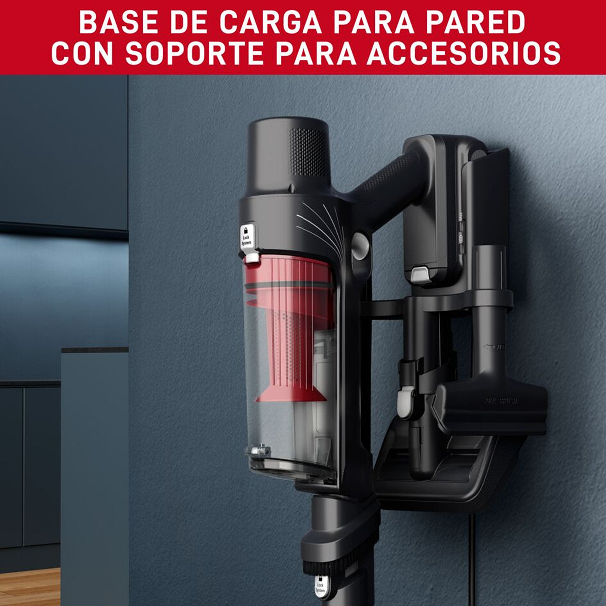 Aspiradora Inalámbrica T - Fal X - PERT Negro 24x112cm de 0.44 Litros - ASPIRADORAS | Bylmo