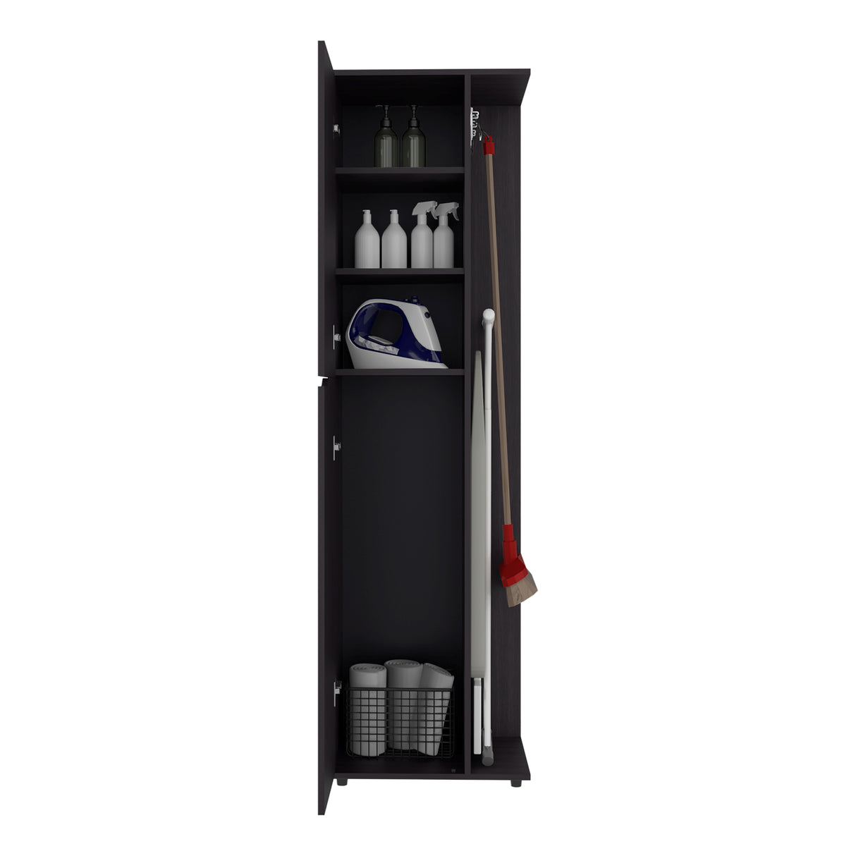 Mueble de Aseo Austin Wengue 51.2x181.2cm con Dos Puertas - MUEBLES DE ASEO Y ROPAS | Bylmo