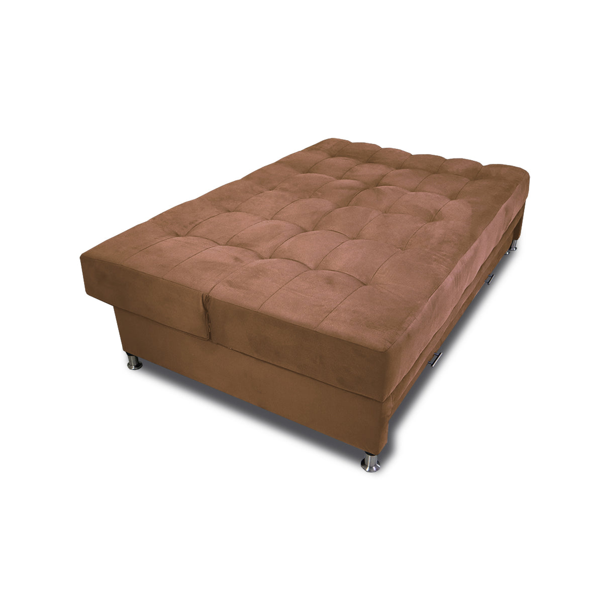 Sofá Cama Tarima Haller Camel 190x95cm Reclinable de Tela Amigable con Mascotas de Tres Puestos con Apoya Brazos - SOFAS Y POLTRONAS | Bylmo