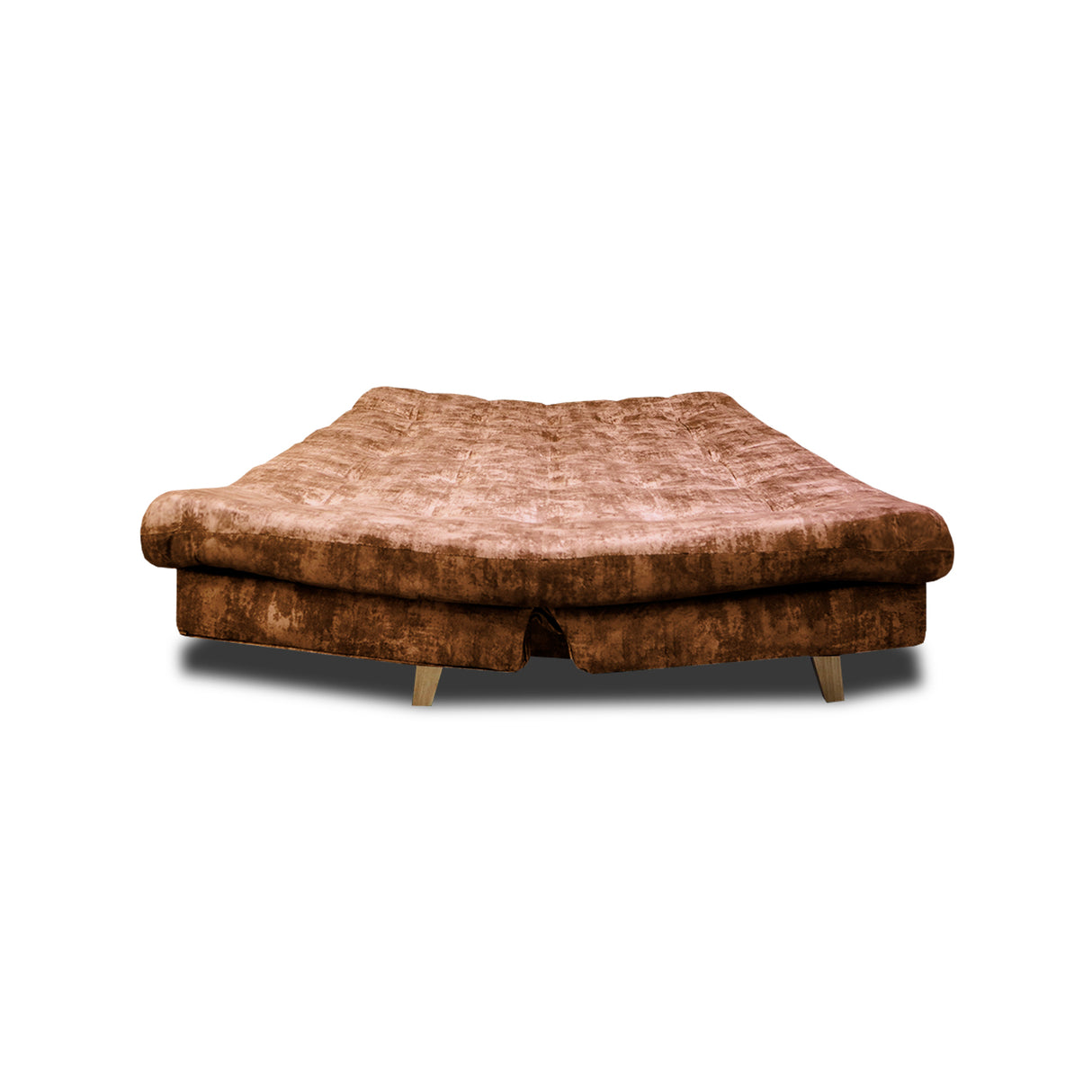 Sofá Cama Kuster Camel 185x90cm Reclinable de Tela Amigable con Mascotas de Tres Puestos sin Apoya Brazos - SOFAS Y POLTRONAS | Bylmo