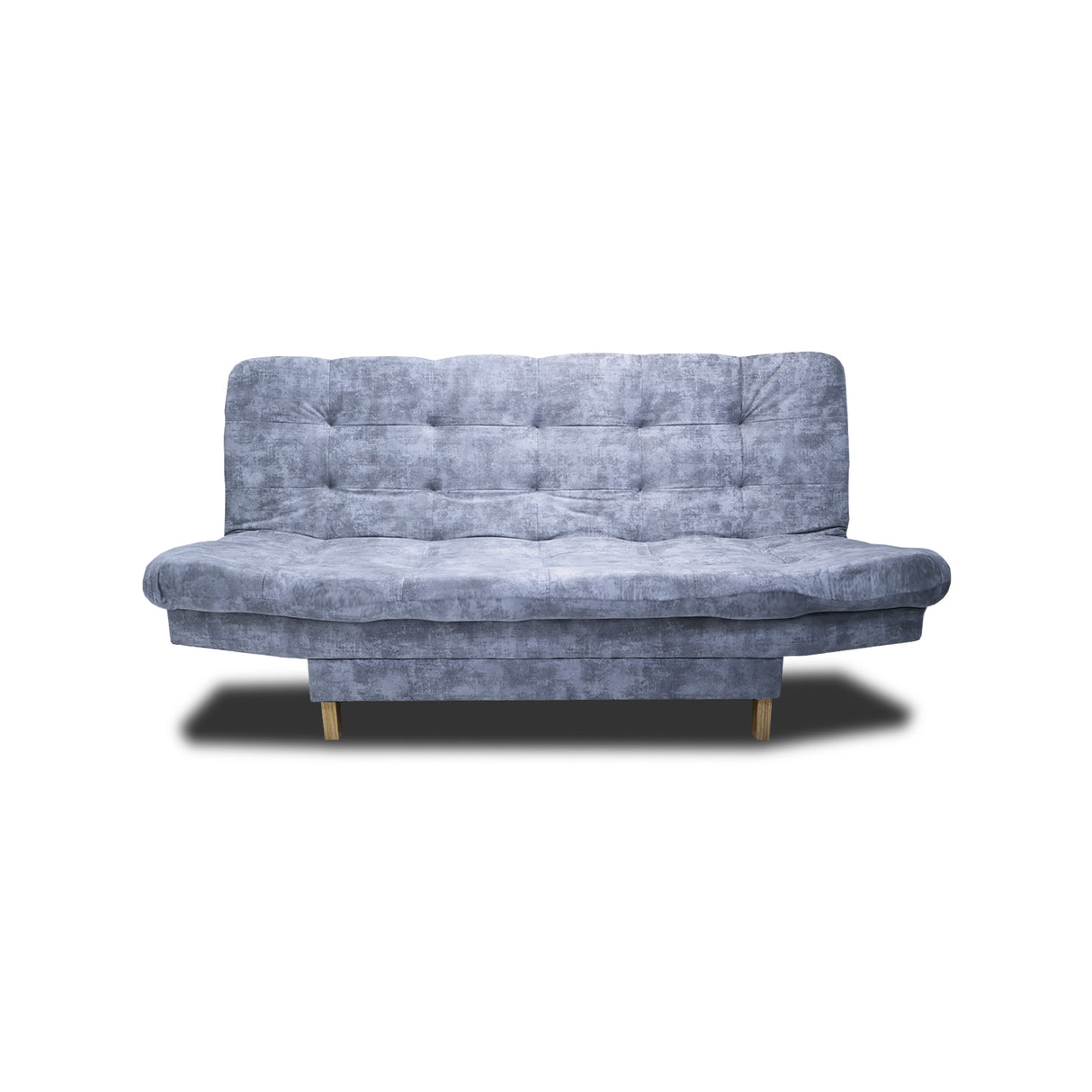 Sofá Cama Kuster Blanco Natural 185x90cm Reclinable de Tela Amigable con Mascotas de Tres Puestos sin Apoya Brazos - SOFAS Y POLTRONAS | Bylmo