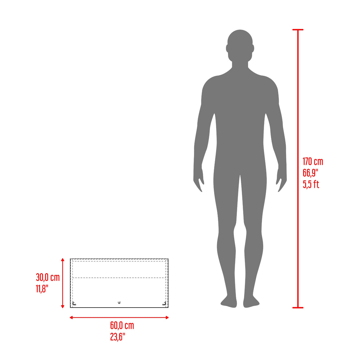 Complemento para Closet Tuhogar Wengue 60x30cm con Una Puerta - CLOSETS | Bylmo