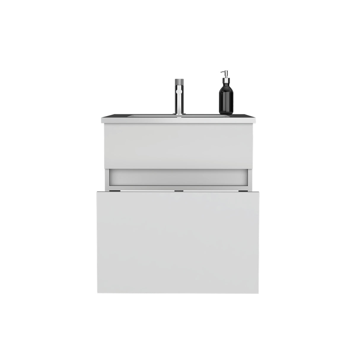 Mueble para Lavamanos Aydin Blanco 50.1x52cm Flotante Individual sin Lavamanos y con Un Cajón - MUEBLES PARA LAVAMANOS | Bylmo