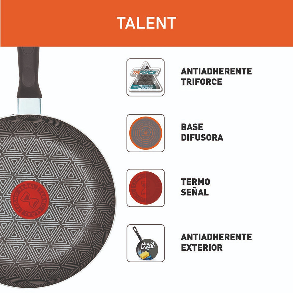 Batería de Cocina Imusa Talent Plateado 30x28cm de 10 Piezas Antiadherente - OLLAS Y SARTENES | Bylmo