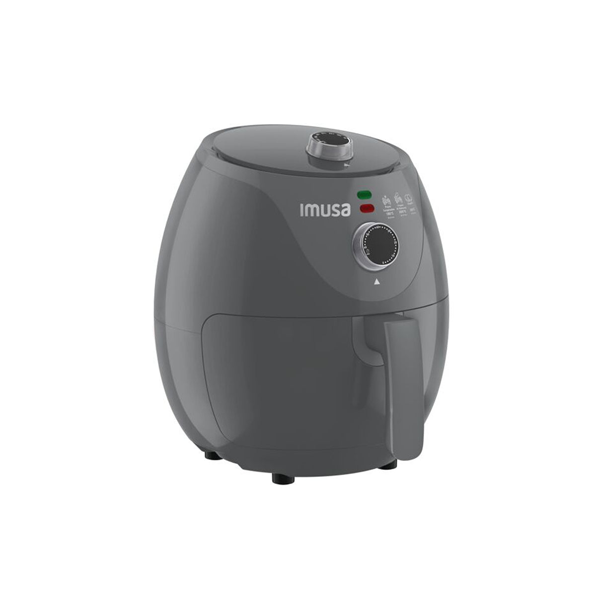 Freidora de Aire Imusa Esencial Gris 31.4x30cm de 3.2 Litros - FREIDORAS DE AIRE | Bylmo