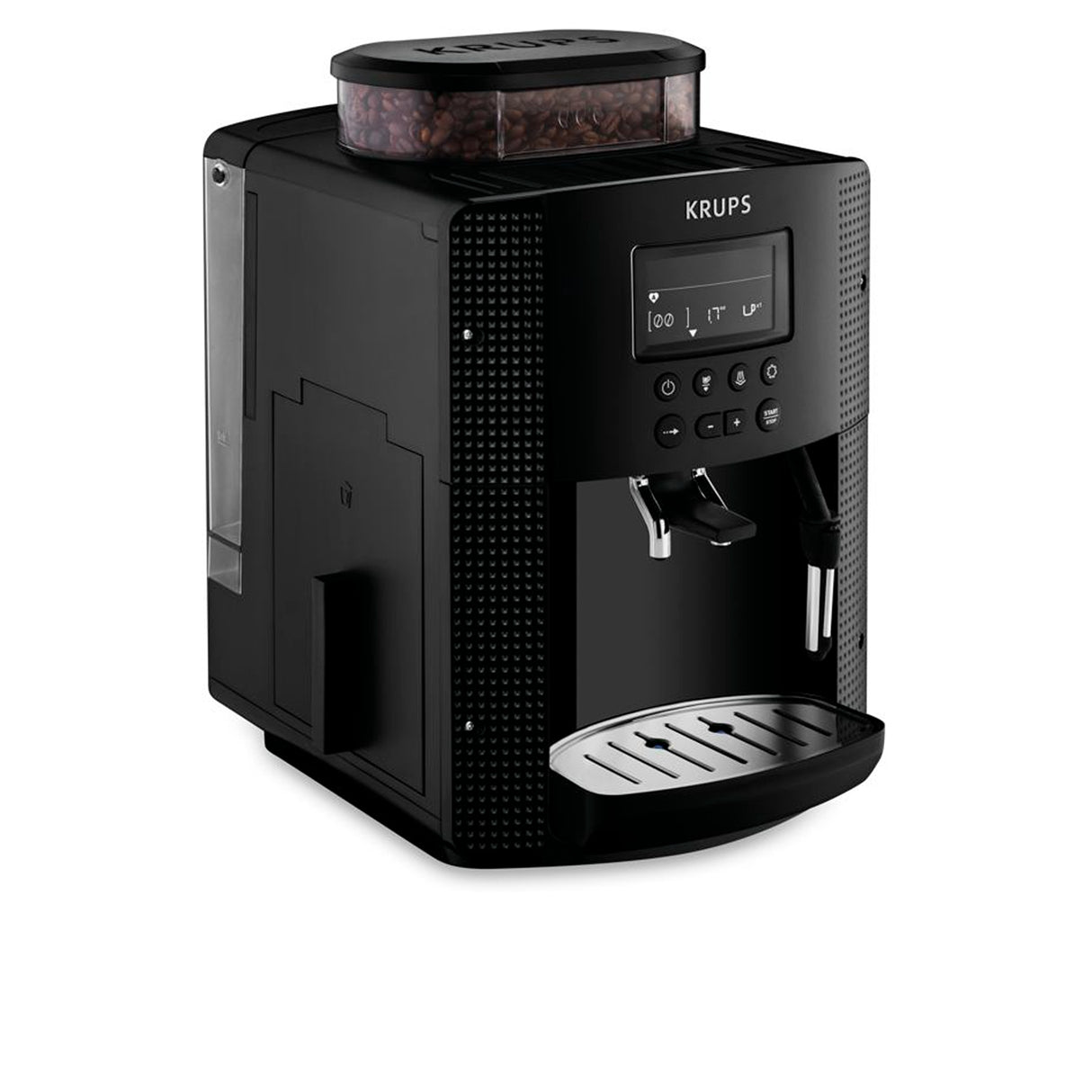 Cafetera Espressería Krups Essential Negro 36.5x24.5cm con Pantalla Digital - CAFETERAS ELECTRICAS | Bylmo