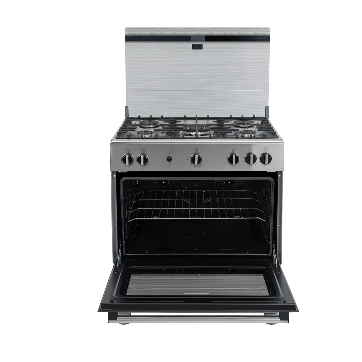 Estufa Challenger Cucina Gris 76x93cm de Gas Natural con Cinco Quemadores - ESTUFAS | Bylmo
