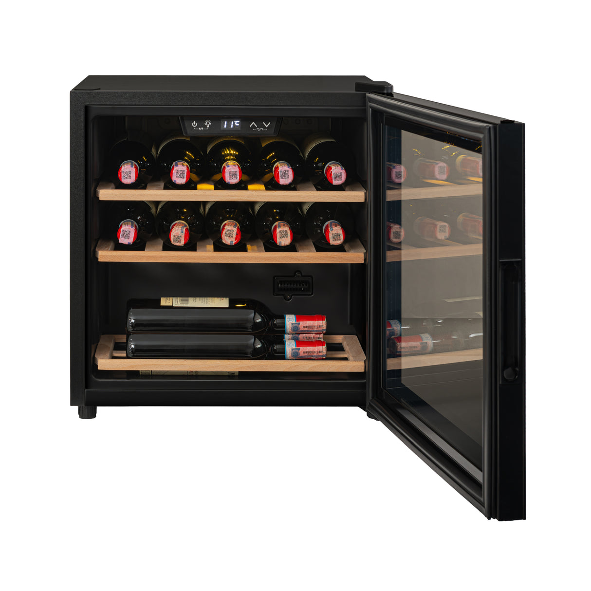 Cava de Vino Challenger Negro 48x41cm de 40 Litros y con Pantalla Digital - NEVERAS | Bylmo