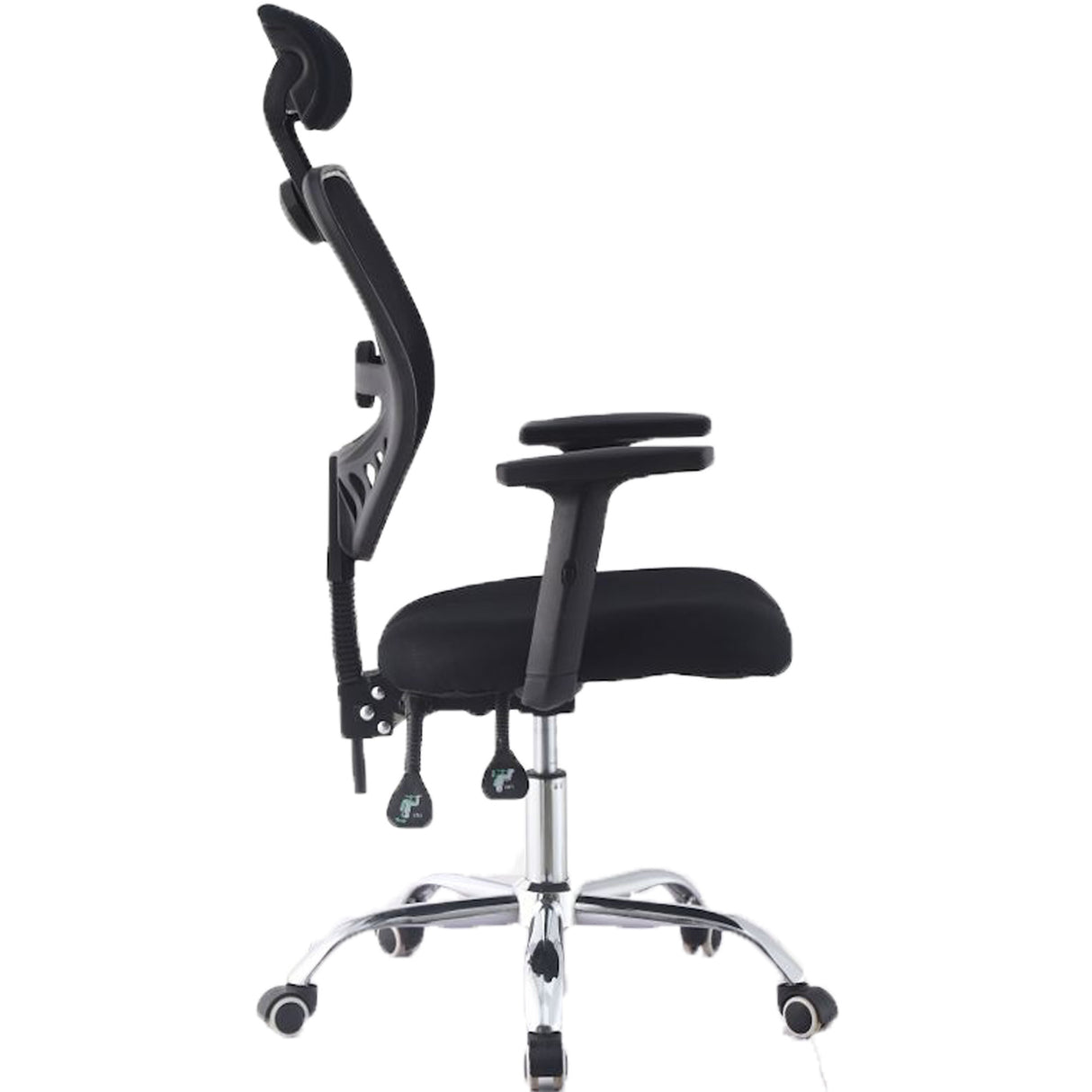 Silla de Oficina Negro 48x128cm Giratoria con Espaldar Reclinable y con Apoya Cabezas - SILLAS DE OFICINA | Bylmo