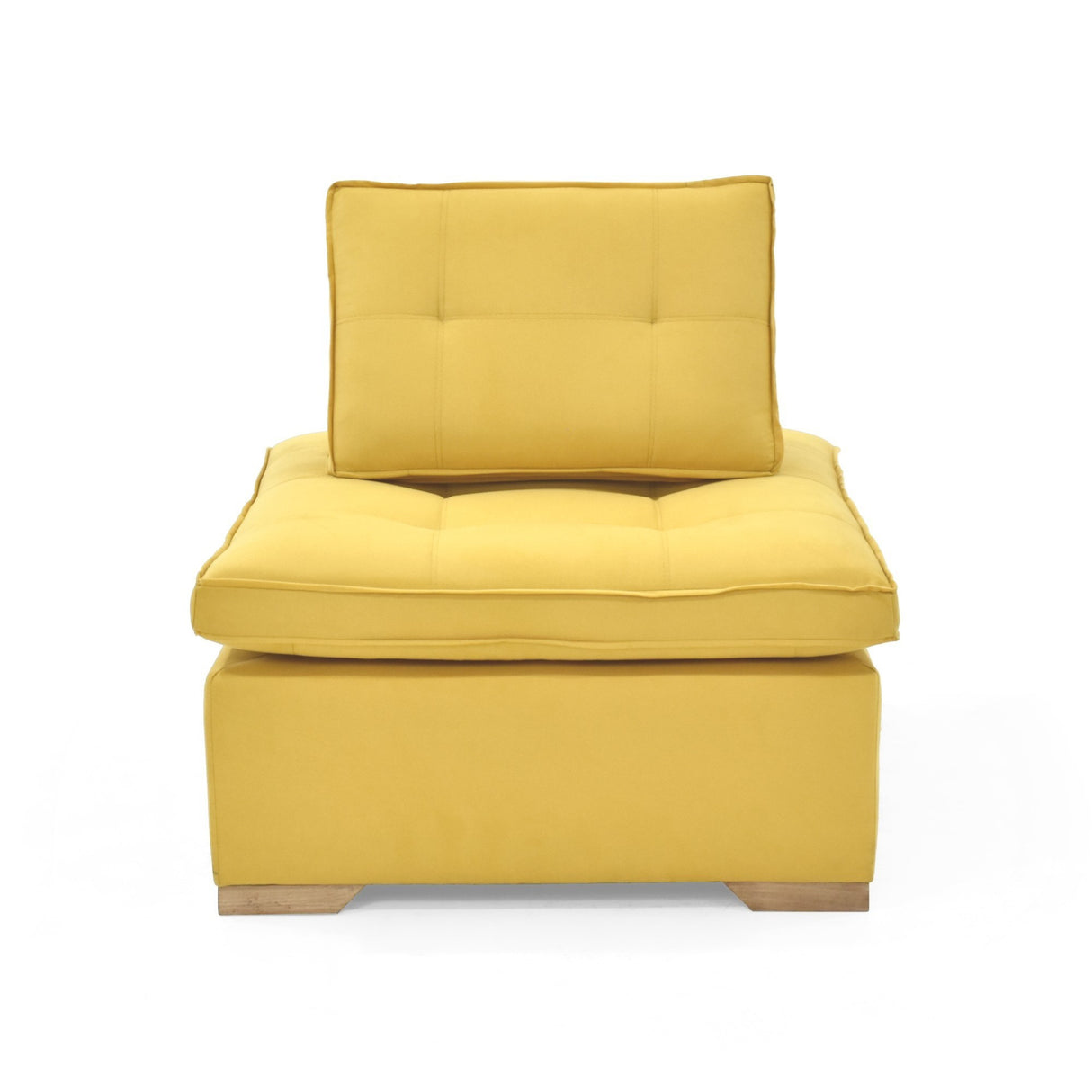 Poltrona Ventury Mostaza y Matiz Caoba 83x86cm de Un Puestos y Sin Apoya Brazos - SOFAS Y POLTRONAS | Bylmo