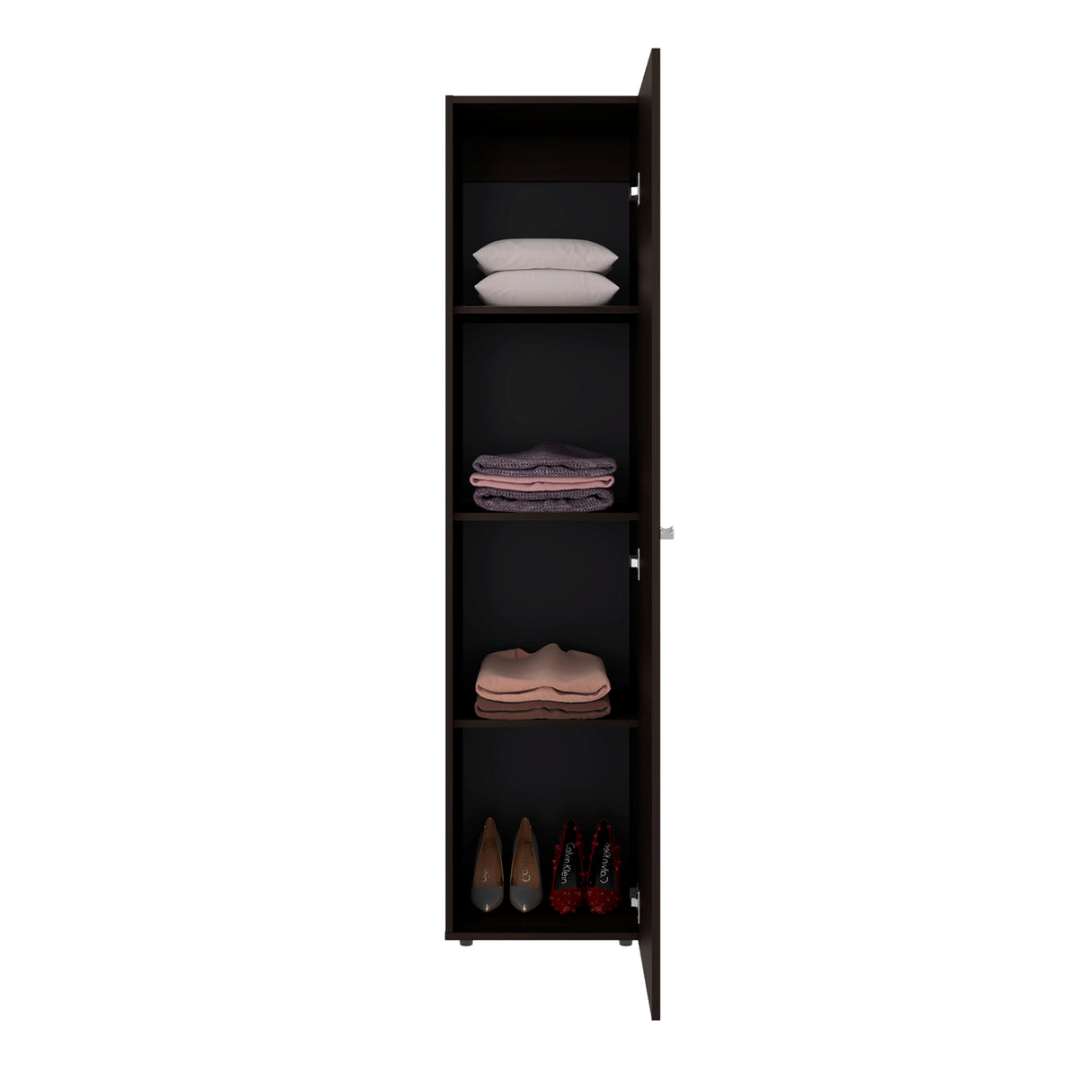 Closet Home Dreams Nogal 40x170cm con Una Puerta y con Espejo - CLOSETS | Bylmo