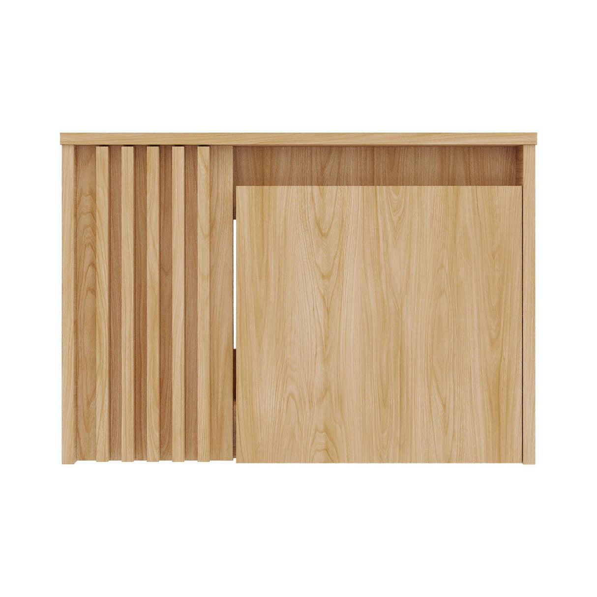 Mueble para Lavamanos Nori Miel 60x41.5cm Flotante Individual sin Lavamanos con Un Cajón y Dos Puertas - MUEBLES PARA LAVAMANOS | Bylmo