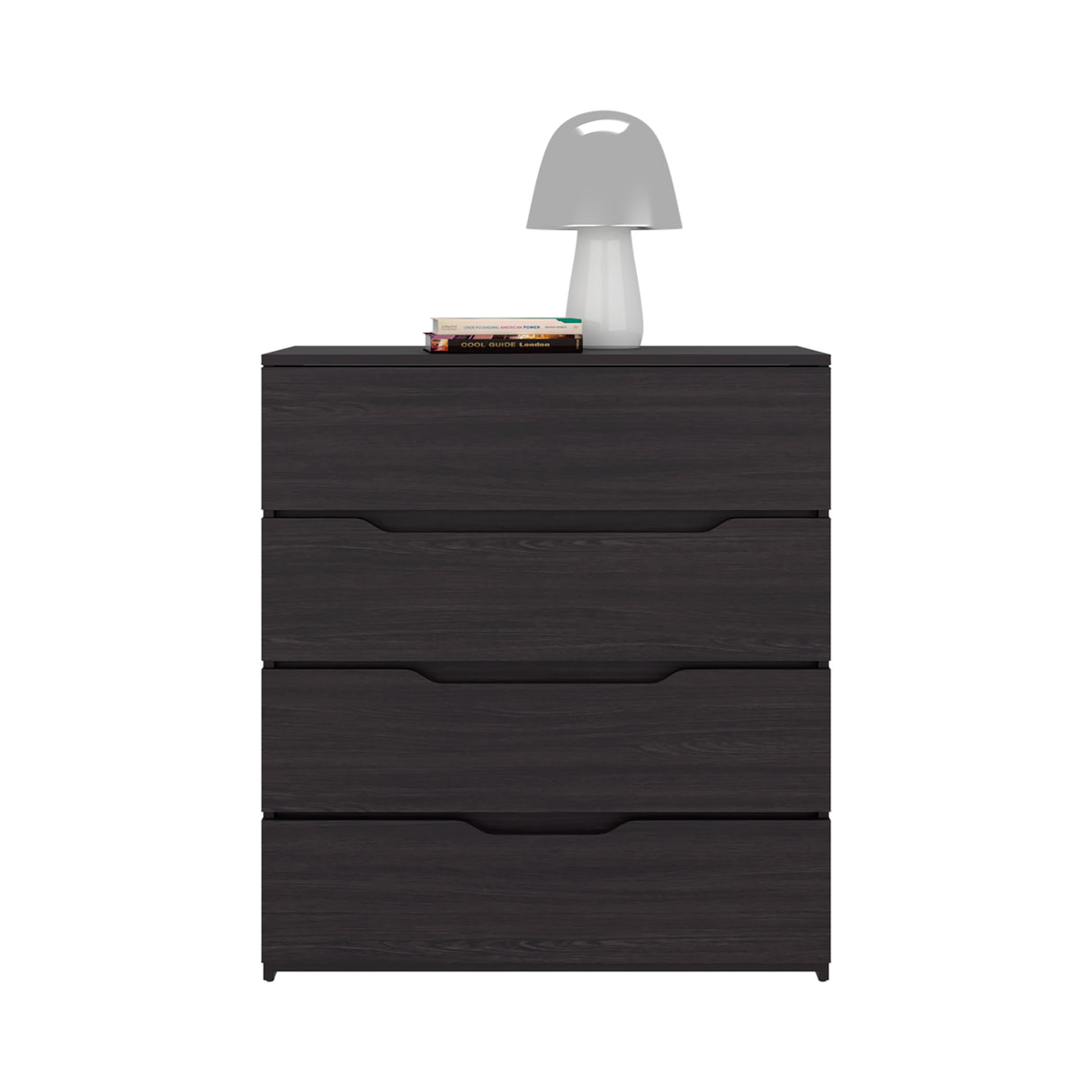 Cajonera Zoe Wengue 80x89.1cm de Cuatro Hileras con Cuatro Cajones - CAJONERAS Y COMODAS | Bylmo