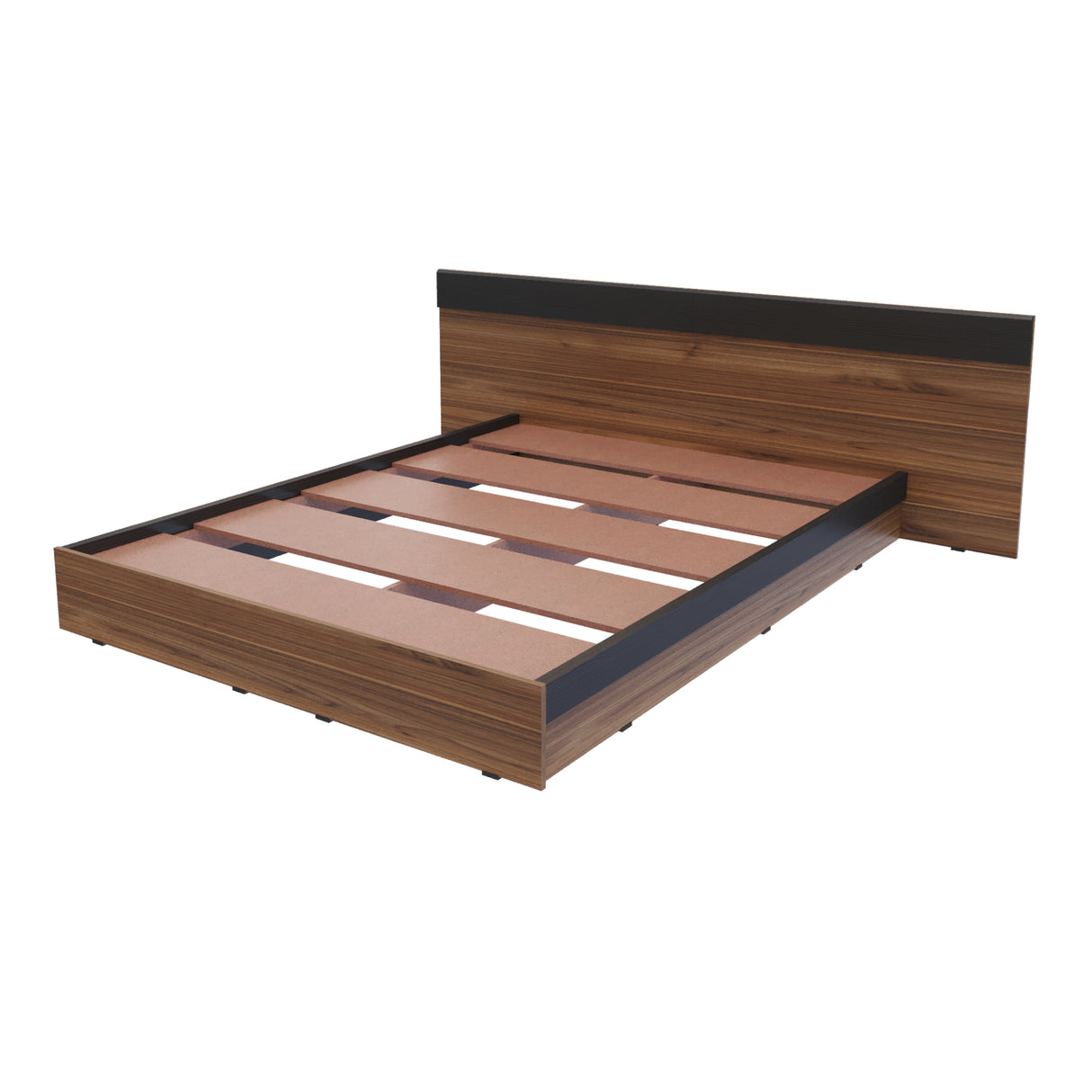 Base Cama Verona Gales y Wengue 212x71cm para Cama Doble 140 X 200 Cm con Cabecero - CAMAS | Bylmo