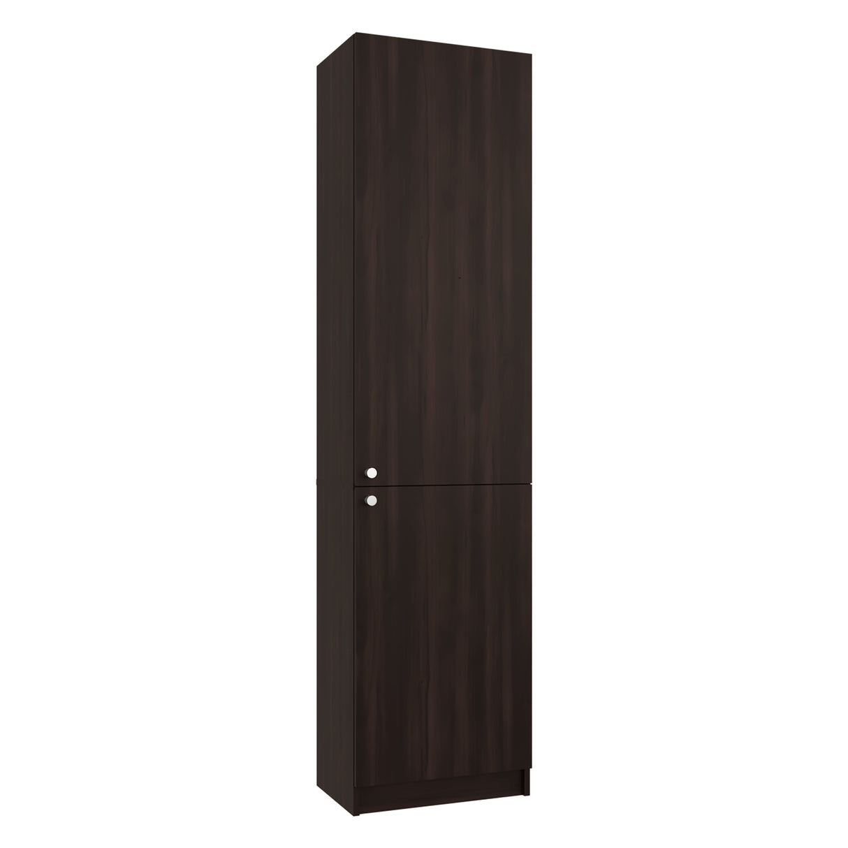 Estantería Home M5 Nogal y Negro 45x180.6cm Rectangular con Tres Entrepaños y Dos Puertas - BIBLIOTECAS Y ESTANTERIAS | Bylmo