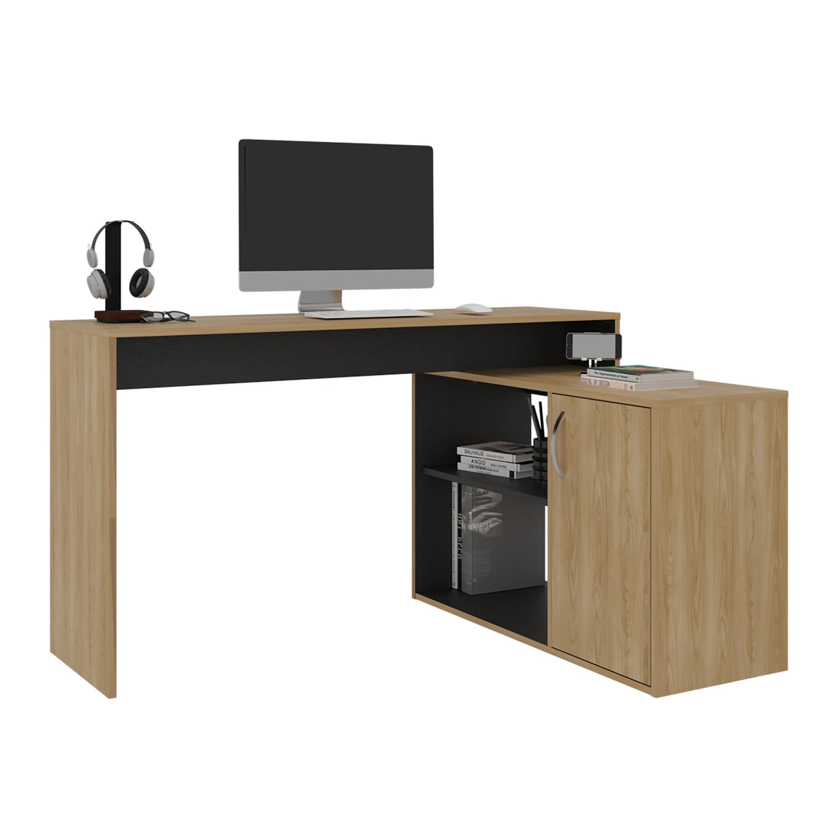 Escritorio Axis Eco Fresno Wengue - Bylmo