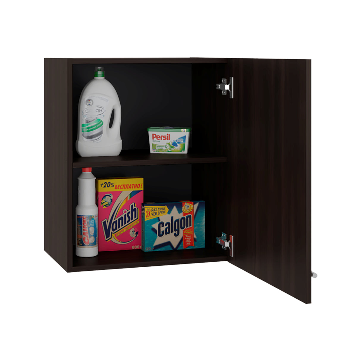 Mueble Superior de Cocina Manchester Nogal 50x60cm con Una Puerta y con Un Entrepaño - MUEBLES SUPERIORES DE COCINA | Bylmo