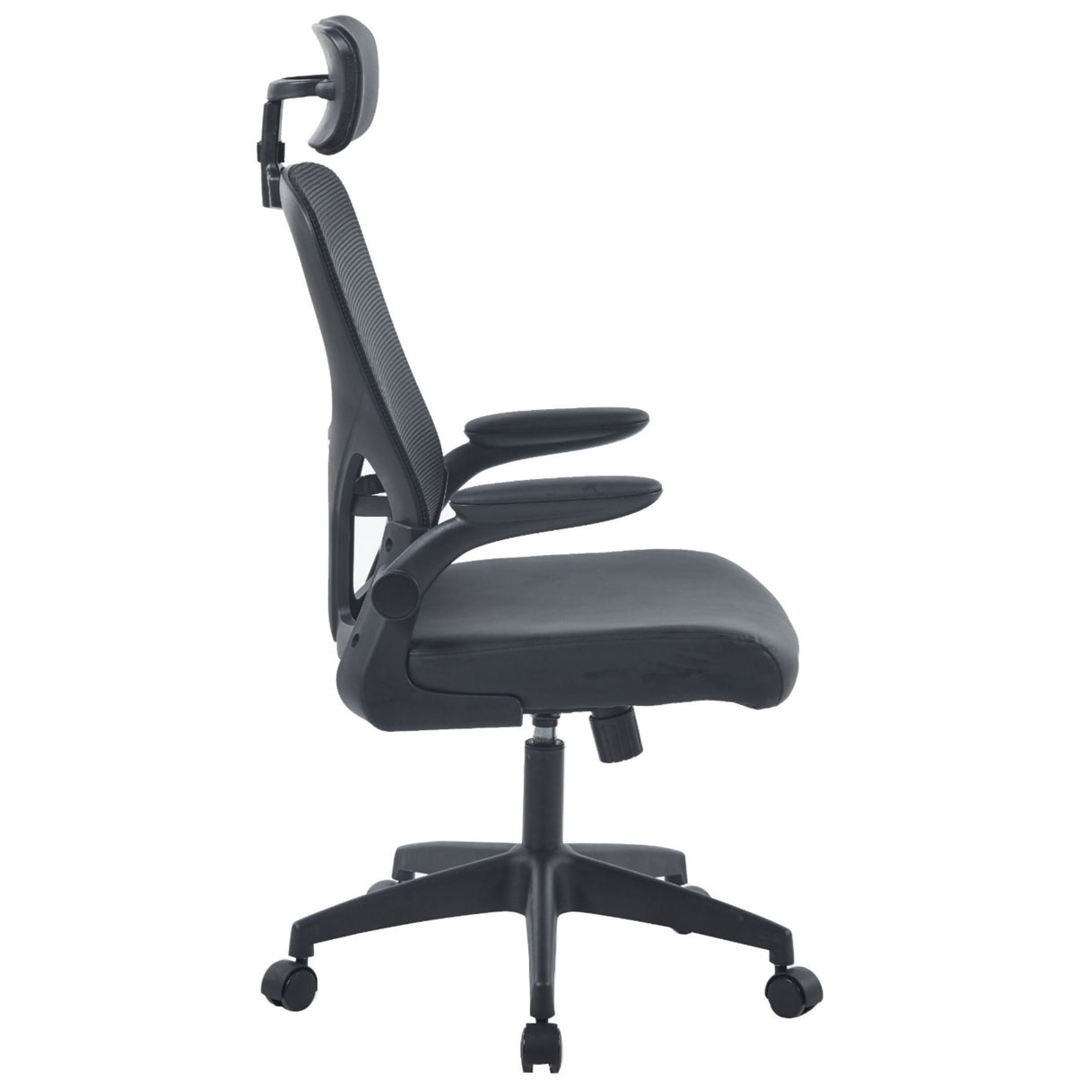 Silla de Oficina Apolo Negro 58x101cm con Apoya Brazos y con Apoya Cabezas - SILLAS DE OFICINA | Bylmo