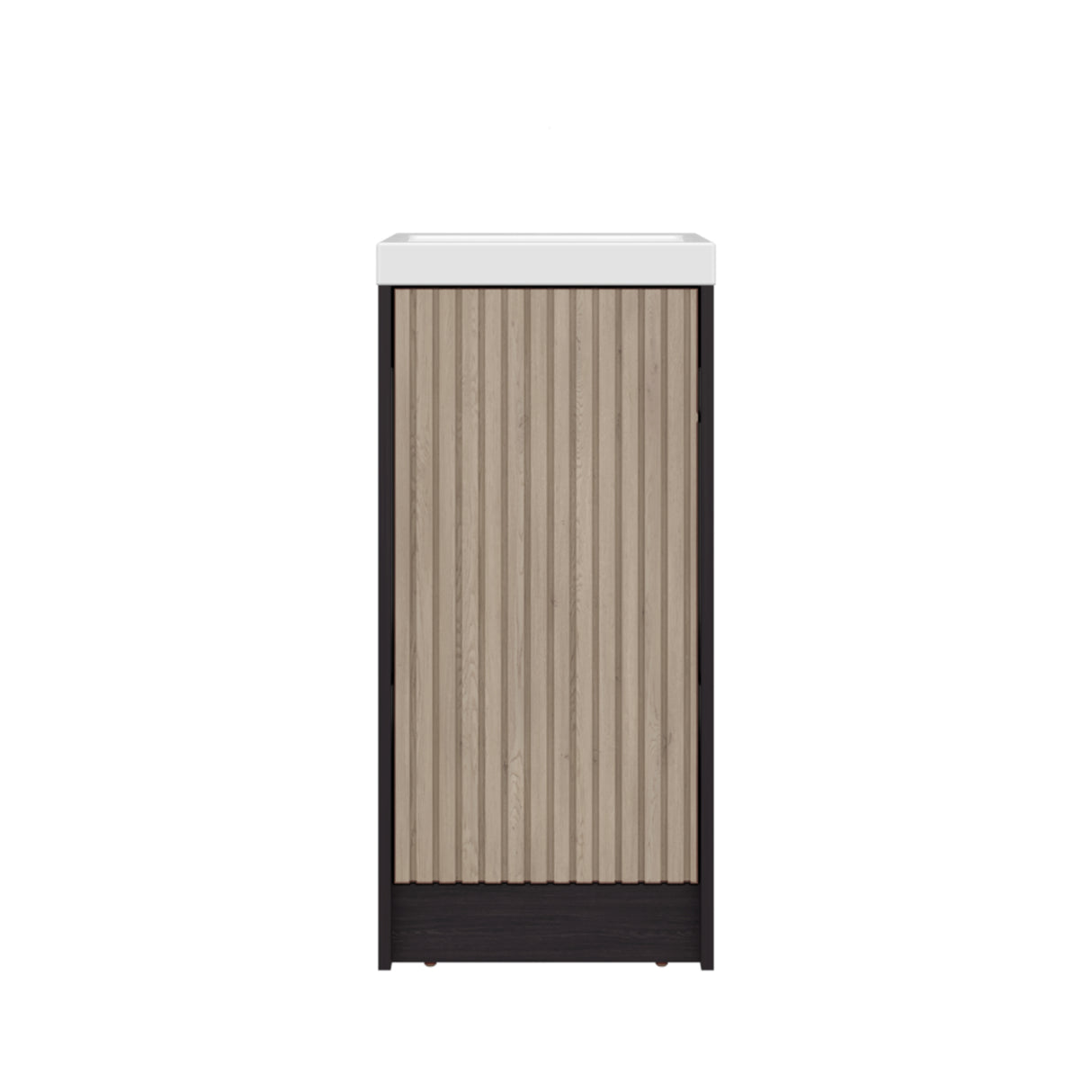 Mueble para Lavamanos Syracuse Wengue 39.6x81.4cm Individual con Lavamanos y con Un Cajón - MUEBLES PARA LAVAMANOS | Bylmo