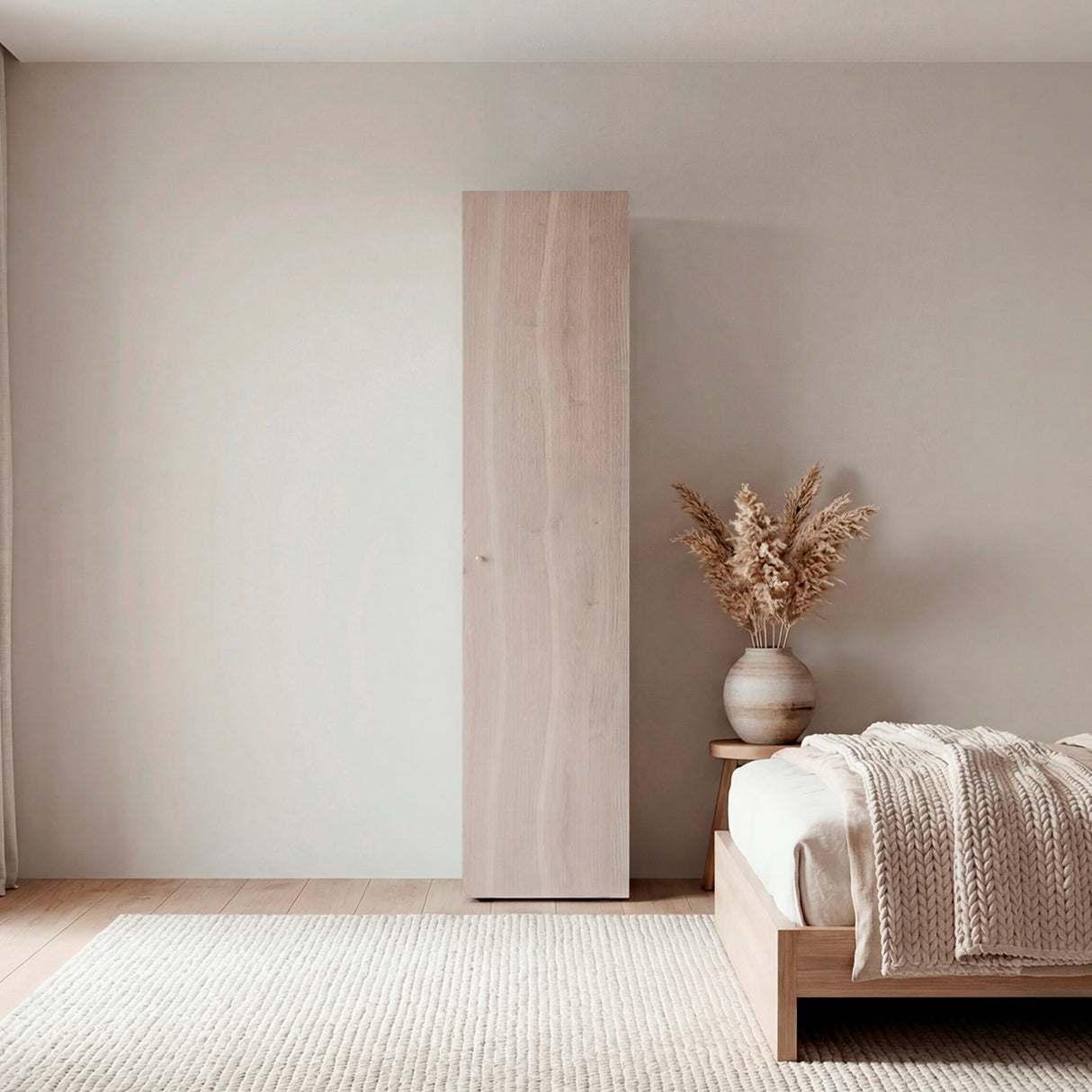 Closet Home Dreams Bardolino y Blanco 40x170cm con Tres Entrepaños y con Una Puerta - CLOSETS | Bylmo