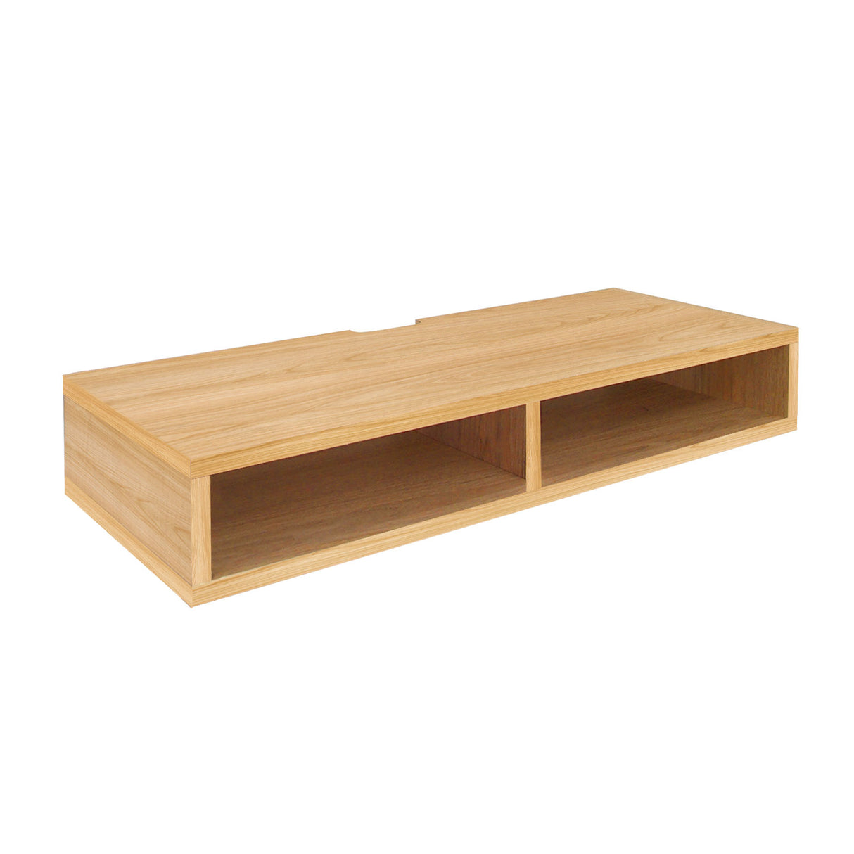 Repisa Rectangular Smart Pro Madera Natural 80x15cm con Un Entrepaño - REPISAS | Bylmo