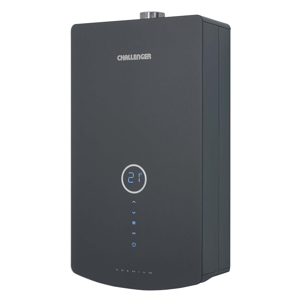 Calentador de Agua Challenger Negro 35x65cm 16 Litros de Tiro Forzado para Gas Natural - CALENTADORES DE AGUA | Bylmo