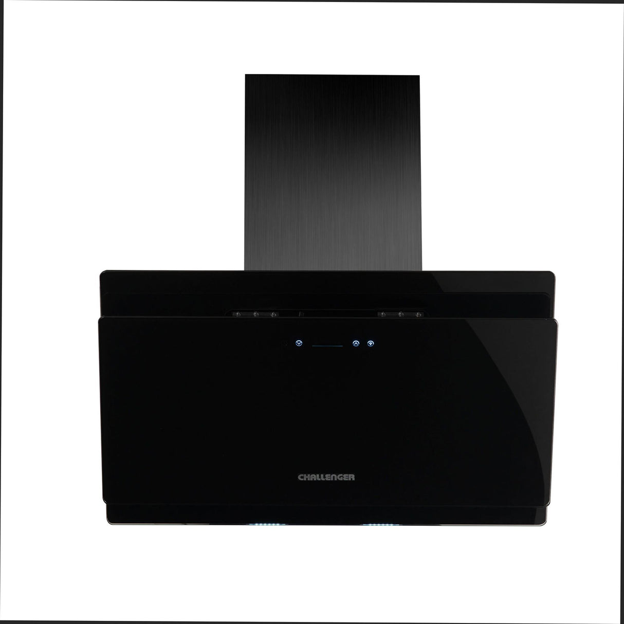 Campana Península Challenger Negro 75.5x75.5cm de Tres Velocidades con Pantalla Digital - CAMPANAS Y EXTRACTORES | Bylmo