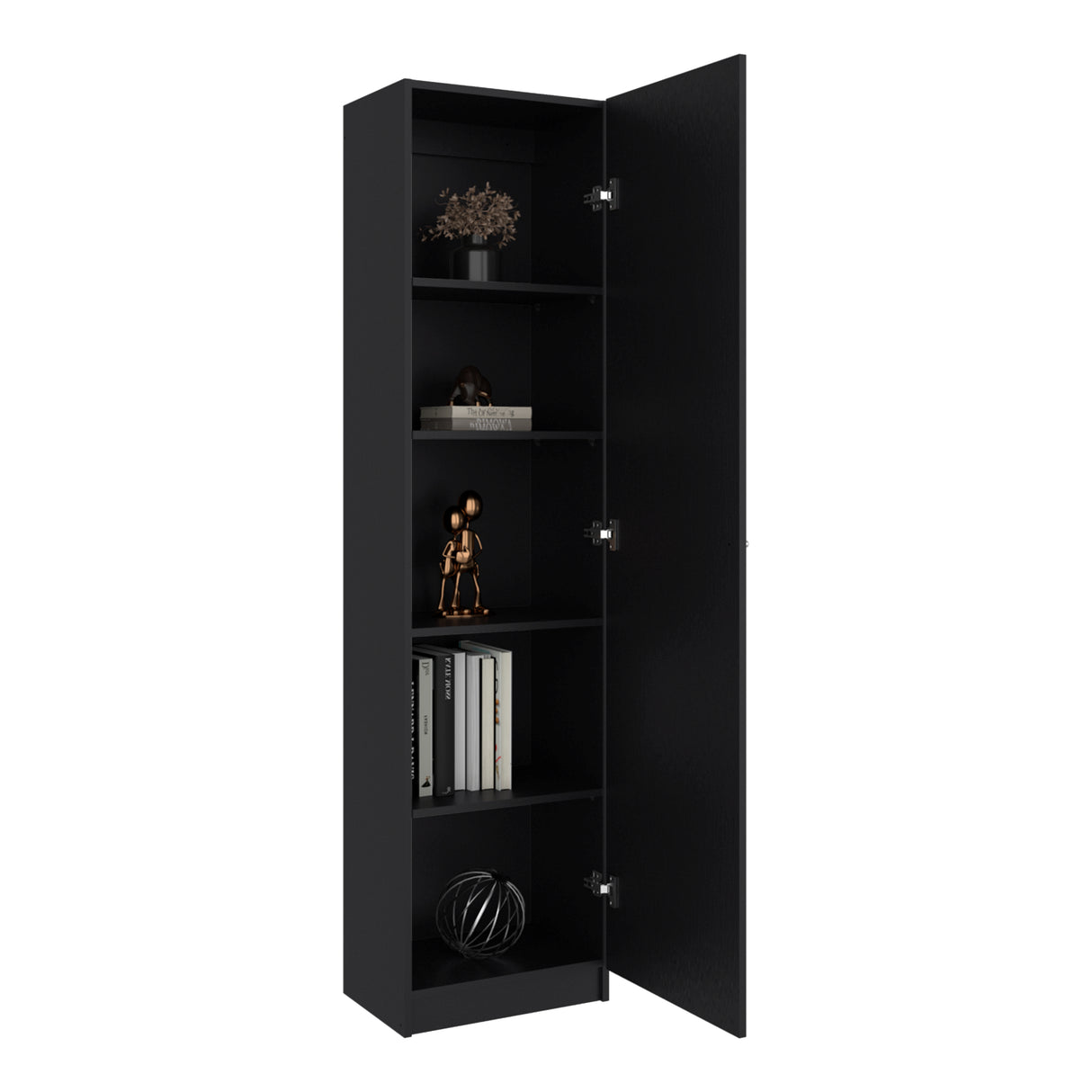 Estantería Rectangular Home Wengue 45x180.6cm con Cuatro Entrepaños - BIBLIOTECAS Y ESTANTERIAS | Bylmo