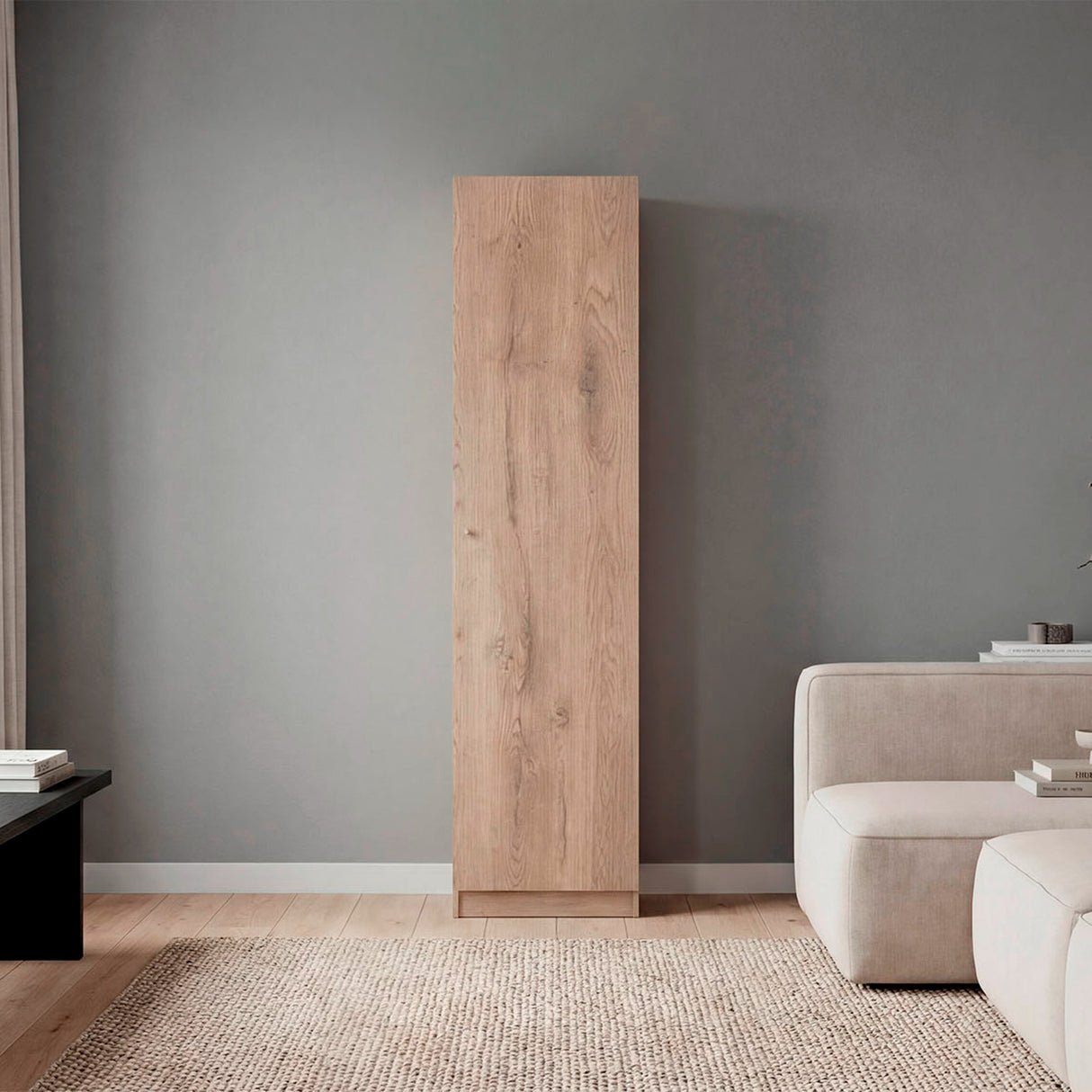 Estantería Rectangular Home Macadamia 45x180.6cm con Cuatro Entrepaños - BIBLIOTECAS Y ESTANTERIAS | Bylmo