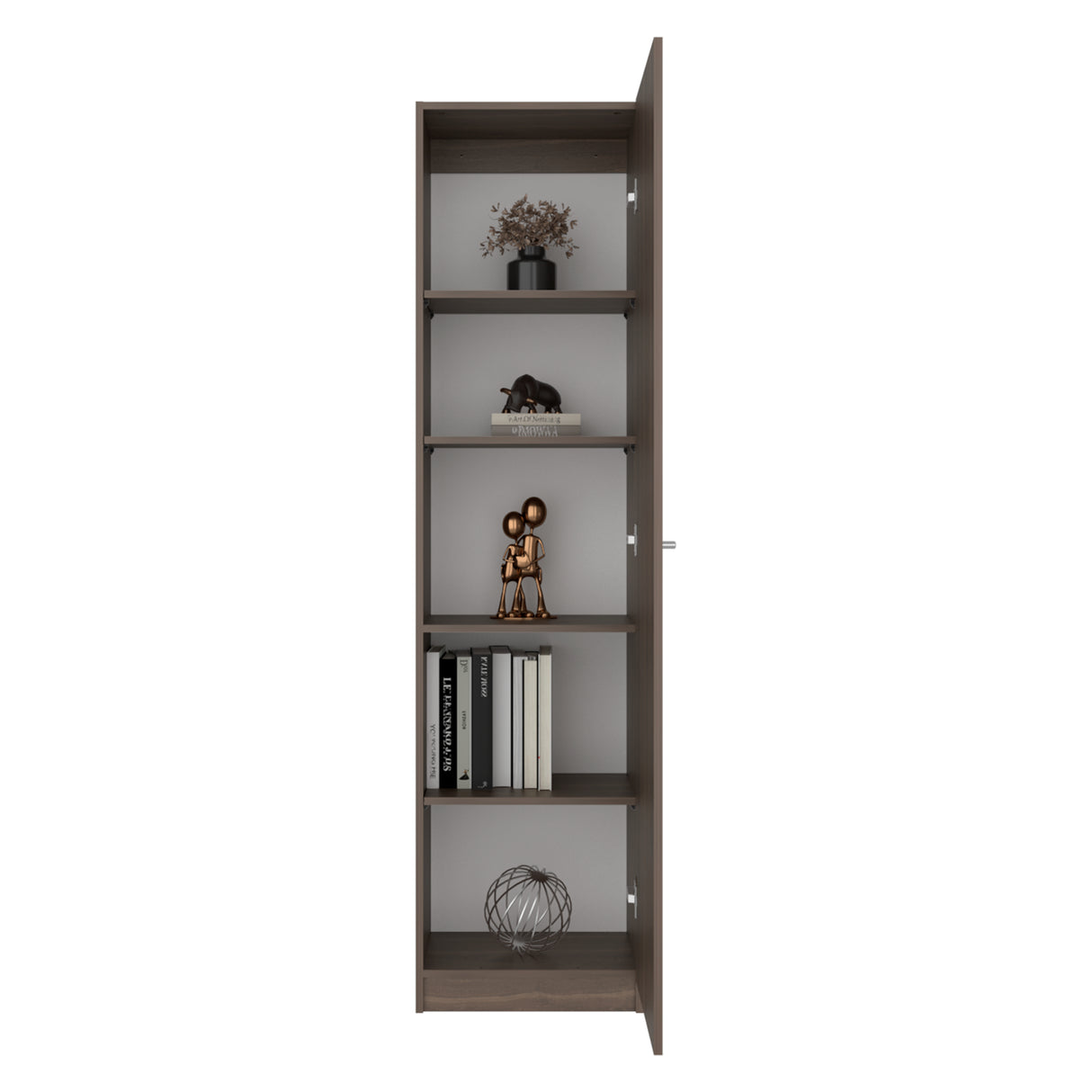 Estantería Rectangular Home Milan y Blanco 45x180.6cm con Cuatro Entrepaños - BIBLIOTECAS Y ESTANTERIAS | Bylmo