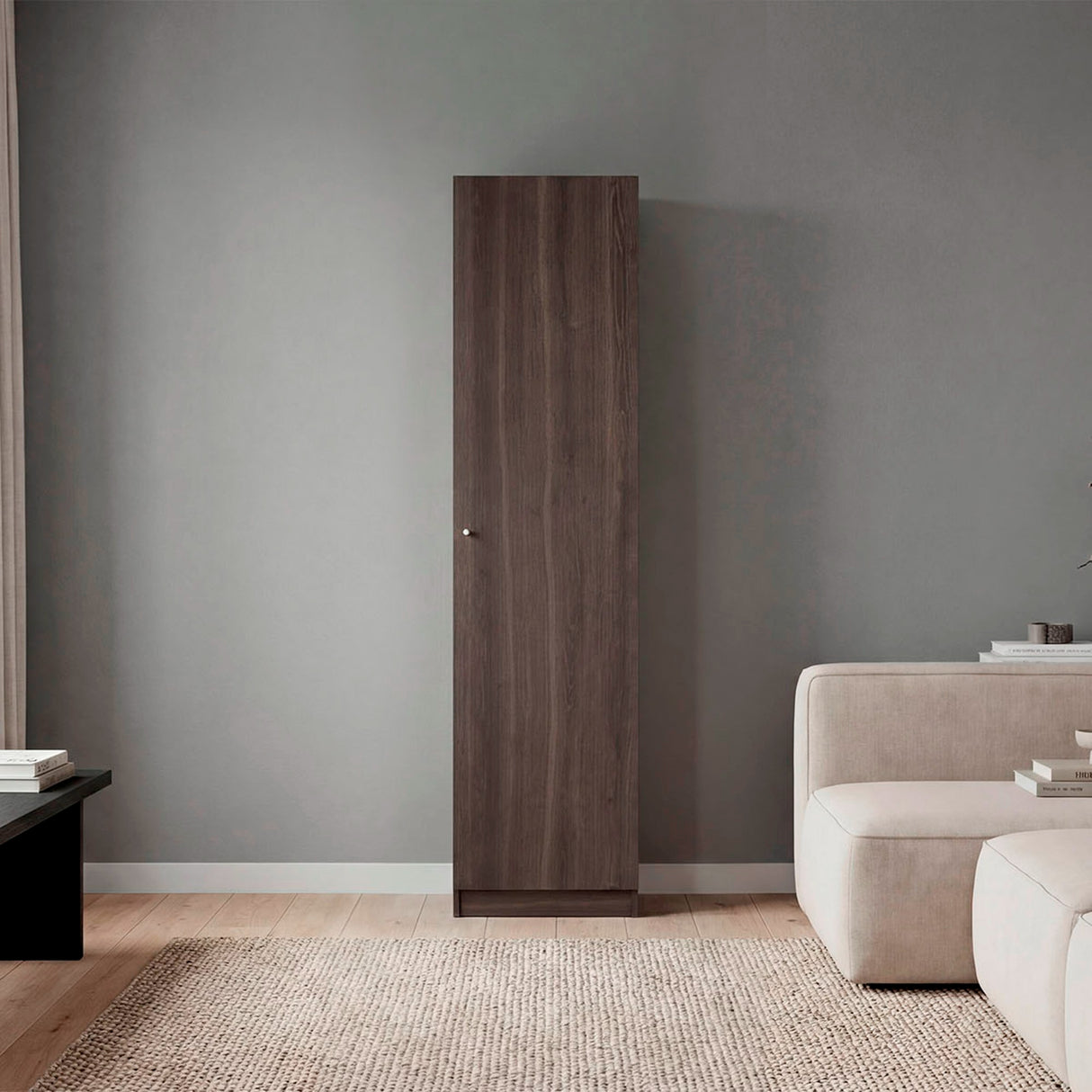 Estantería Rectangular Home Milan y Blanco 45x180.6cm con Cuatro Entrepaños - BIBLIOTECAS Y ESTANTERIAS | Bylmo