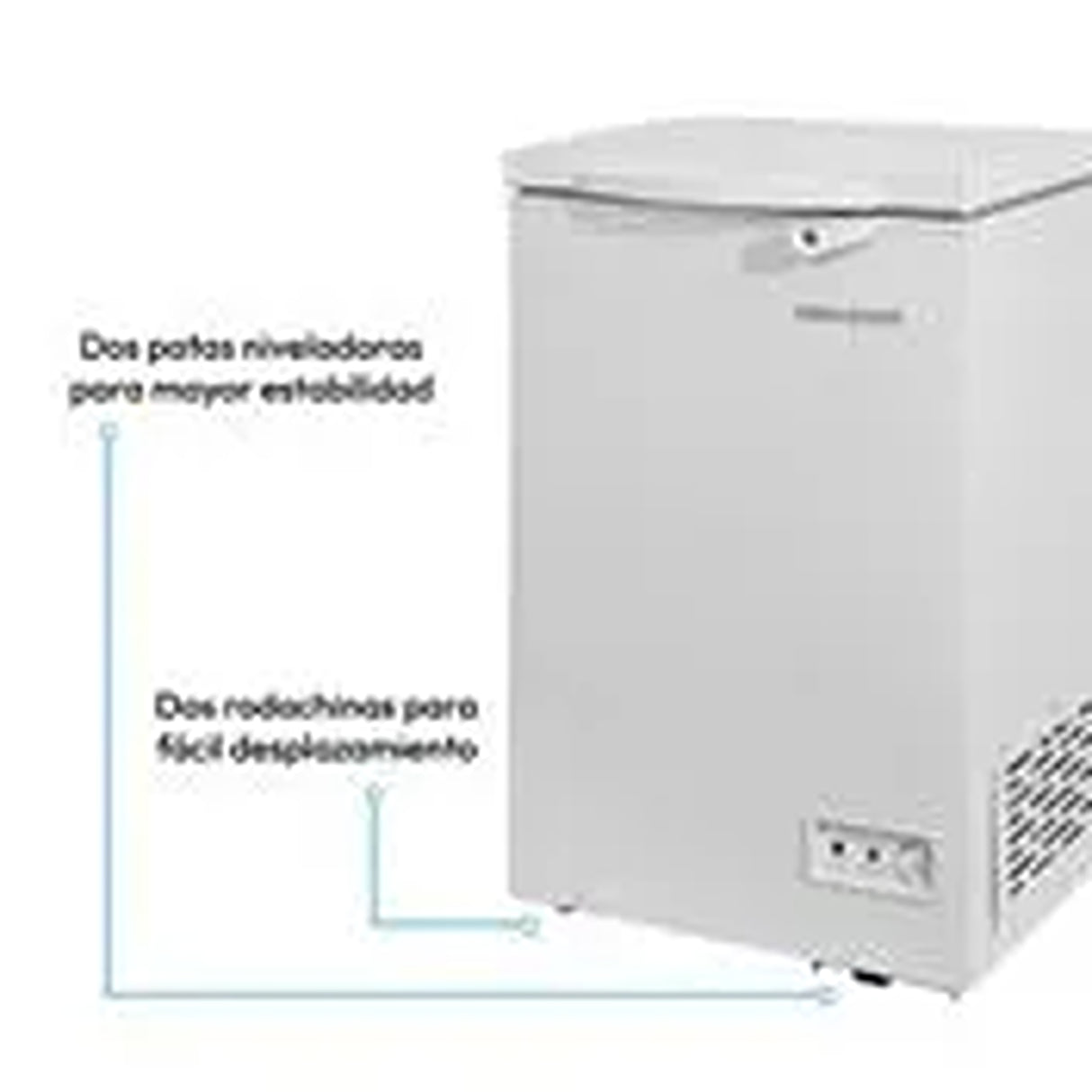 Congelador Challenger Blanco 47.6x84.6cm de 97 Litros Frost con Un Compartimiento - CONGELADORES | Bylmo