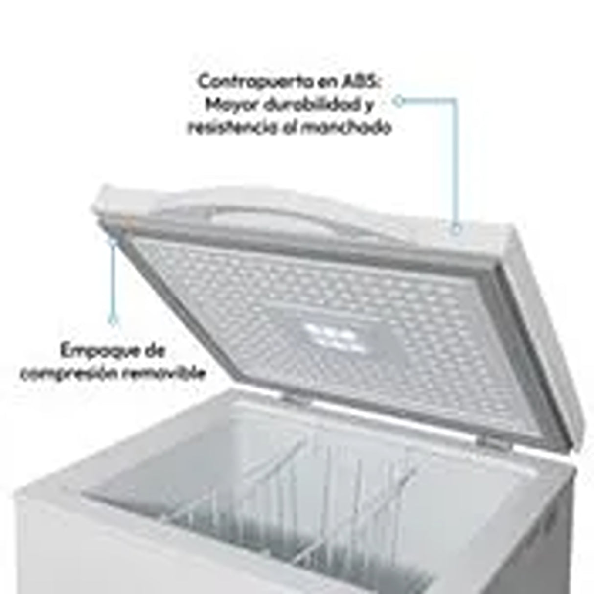 Congelador Challenger Blanco 47.6x84.6cm de 97 Litros Frost con Un Compartimiento - CONGELADORES | Bylmo