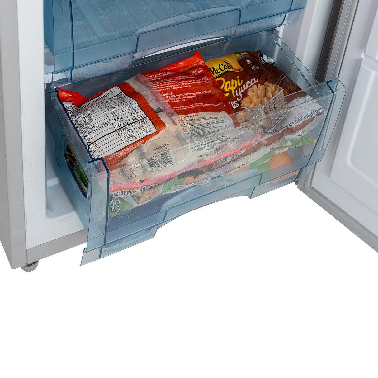 Congelador Challenger Gris 54.9x144cm de 161 Litros Frost con Seis Compartimientos - CONGELADORES | Bylmo