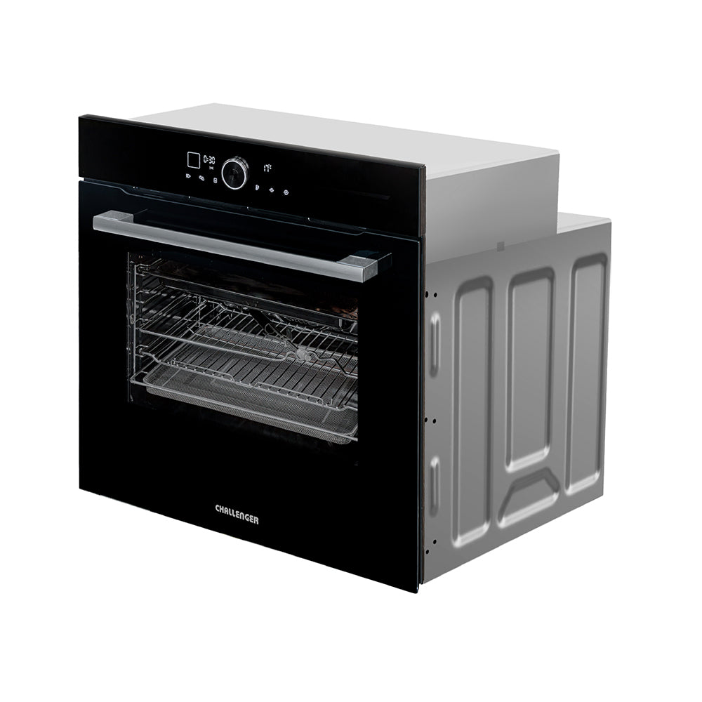 Horno de Empotrar Challenger Aura Negro 59.5x59.5cm Electrico 220 Voltios con Pantalla Digital - HORNOS DE EMPORTRAR | Bylmo
