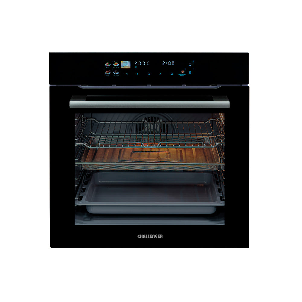 Horno de Empotrar Challenger Aura Negro 59.8x59.8cm Electrico 220 Voltios con Pantalla Digital - HORNOS DE EMPORTRAR | Bylmo