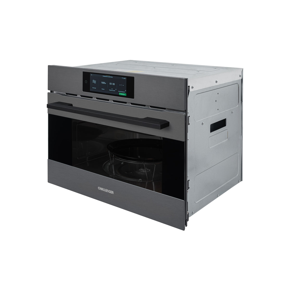 Horno Microondas de Empotrar Challenger Isola Gris Mate 59.5x45.5cm de 35 Litros con Once Funciones Preconfiguradas - HORNOS MICROONDAS | Bylmo