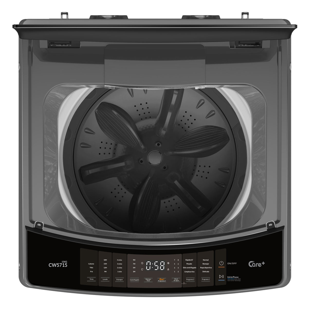 Lavadora Challenger Gris 61x100cm 15 Kilogramos - LAVADORAS Y SECADORAS | Bylmo