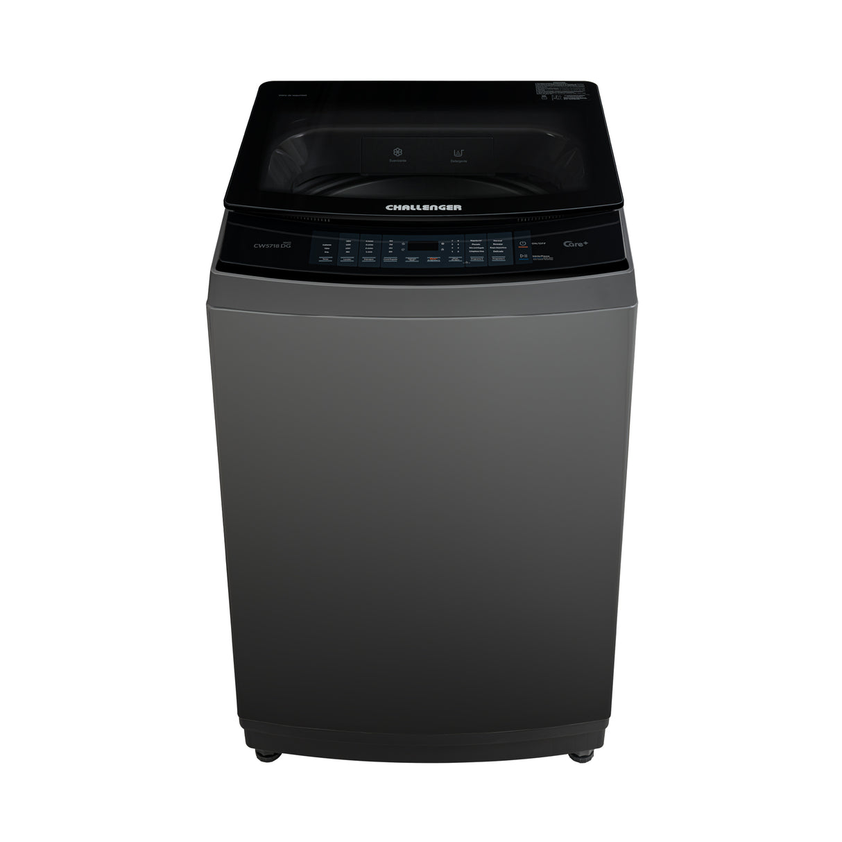 Lavadora Challenger Gris 61x100cm 18 Kilogramos - LAVADORAS Y SECADORAS | Bylmo