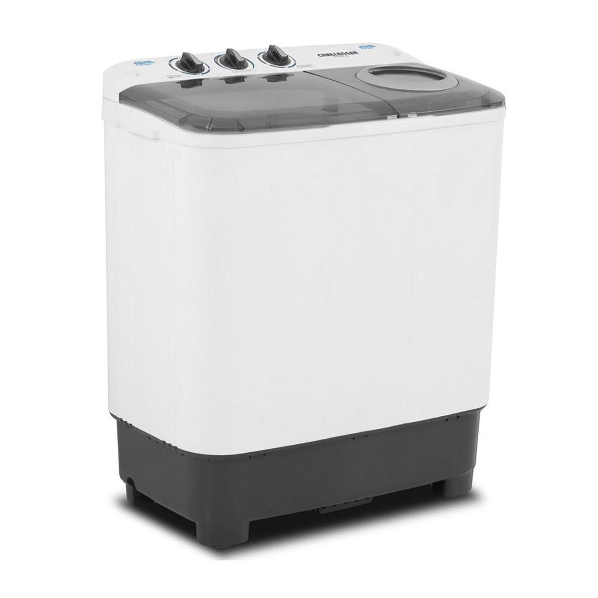 Lavadora Semiautomática Challenger Blanco y Gris 76.1x88.5cm 7 Kilogramos - LAVADORAS Y SECADORAS | Bylmo