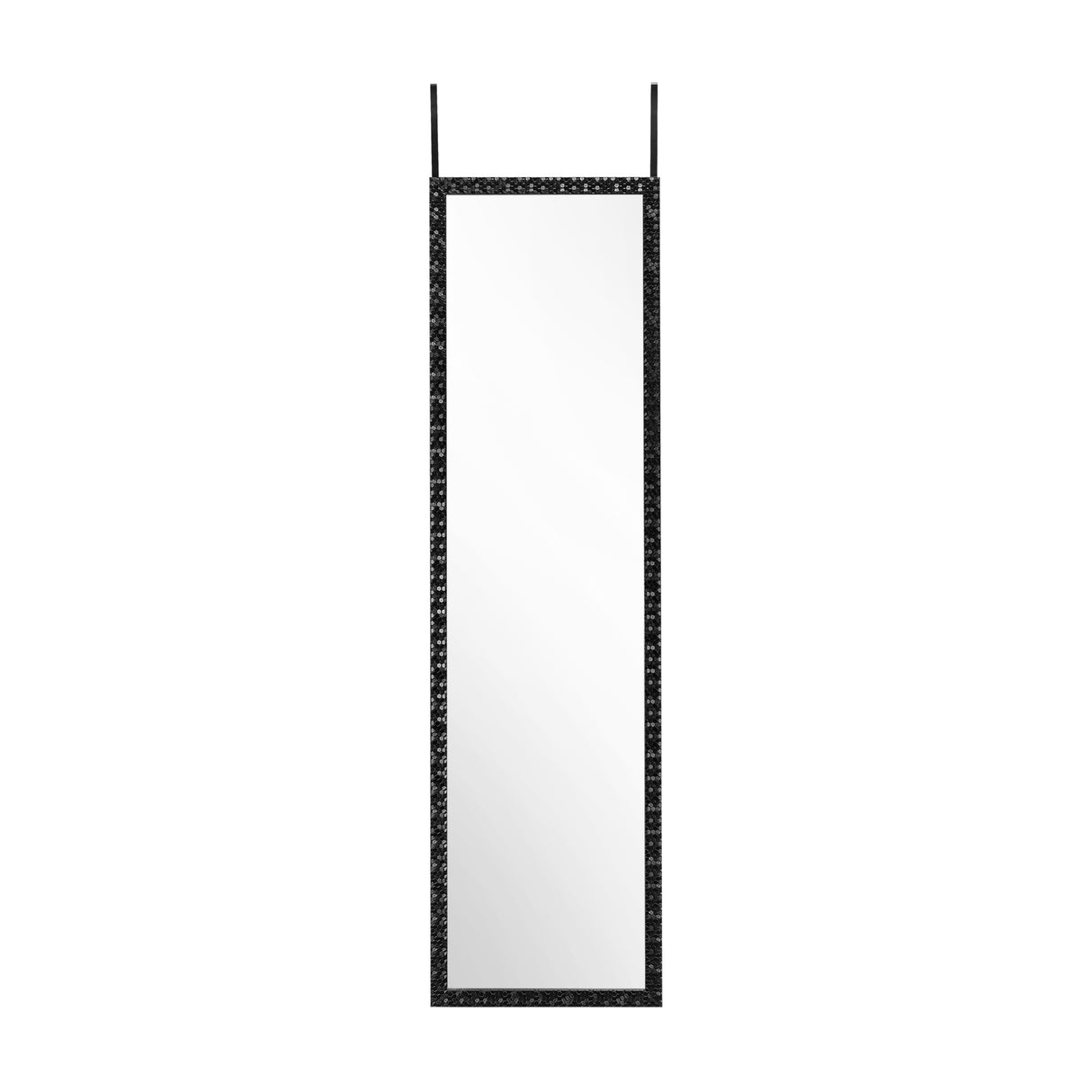 Espejo de Pared Gael Negro 34x124cm Rectangular con Marco en Poliestireno - ESPEJOS DE PARED | Bylmo