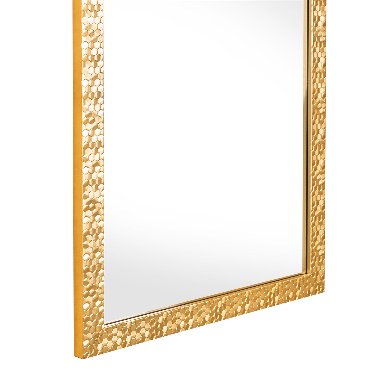 Espejo de Pared Gael Dorado 34x124cm Rectangular con Marco en Poliestireno - ESPEJOS DE PARED | Bylmo