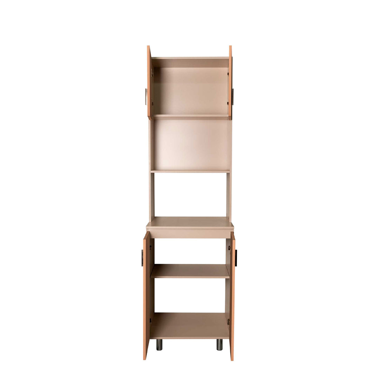 Alacena Challenger Acandi 60x218cm con Dos Puertas y con Espacio para Microondas - ALACENAS Y MUEBLES MICROONDAS | Bylmo